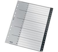 Leitz Index Folder Divider, 1-20 Numerical Tabs, A4, Extra Wide, 90% Recycled Plastic, Eco Friendly, Premium Quality, Recycle Range, 12110095, Black, 30.9 x 24.3 x 0.6 cm