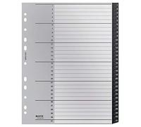 Leitz Index Folder Divider, 1-31 Numerical Tabs, A4, Extra Wide, 90% Recycled Plastic, Eco Friendly, Premium Quality, Recycle Range, 12180095, Black
