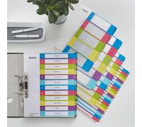 Leitz Index Print 1-12 WOW A4 PP Coloured 12440000