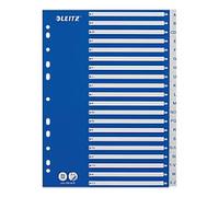 Leitz Indices A4 Blue, White 20 Part Perforated PP A - Z 1