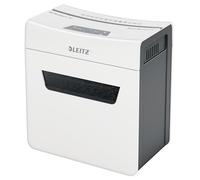 Leitz IQ 3M Premium Shredder P5 for Office and Home, Micro Cut, 3 Sheets, 10 L Waste Bin, Super Quiet/Compact, Protect Series, White, 80930000