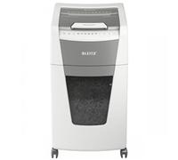 Leitz IQ Autofeed Office Cross Cut Paper Shredder P4, Automatic, 300 sheet, 60 Litre Bin Capacity, White, 80150000