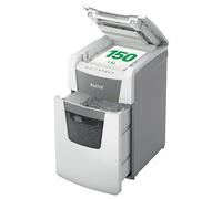 Leitz IQ Autofeed Office Cross Cut Paper Shredder P4, Automatic, 150 Sheets, 44 Litre Bin Capacity, White