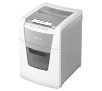 Leitz Paper Shredder IQ Autofeed Small Office P4 - Cross Cut, 100-sheet, 34L, White, 80110000