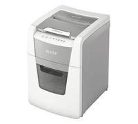 Leitz Paper Shredder IQ Autofeed Small Office P4 - Cross Cut, 100-sheet, 34L, White, 80110000