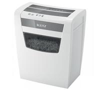Leitz IQ Home Office Cross Cut Paper Shredder, Shreds 12-10 Sheets (70-80 gsm), 23L Bin, White, 80091000