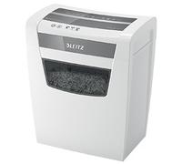 Leitz IQ Home Office Cross Cut Paper Shredder, Shreds 12-10 Sheets (70-80 gsm), 23L Bin, White, 80091000
