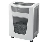 Leitz IQ Office Pro P4 Cross Cut Paper Shredder, Shreds 22-20 Sheets (70-80 gsm), 30L Bin, White, 80061000