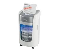Leitz IQ OptiMax Home Office 225 P5 Micro-Cut Paper Shredder, Unique Bin Rotation Technology, 45% More Bin Capacity, 225 x A4 Sheets In Bin (15L), Shreds 8-6 Sheets (70-80 gsm), 20-Minute Run Time