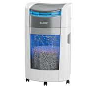 Leitz IQ OptiMax Office 300 Paper Shredder, P4 Cross-Cut, 300 Sheets