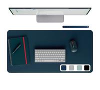 Leitz Large 80x40cm Dark Blue Desk Mat, Waterproof Desk Protector | Non-Slip Writing Pad, Keyboard & Mouse Mat, Office & Home Desk Cover, Durable, Scratch-Resistant, Easy to Clean, PVC