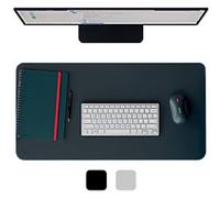 Leitz Large Leather Desk Mat 53850089 Dark Grey 70 x 36 cm Smooth Matt Surface