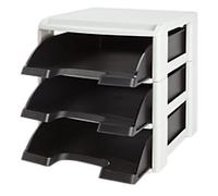 Leitz A4 Letter Tray Rack, Black, Plus Range, 53270095