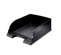 Leitz Letter tray Plus Jumbo. Material: Plastic Product colour: Black Format: A4. Interior dimensions (W x D x H): 242 x 330 x 95 mm Dimensions (WxDxH): 255 x 357 x 103 mm Weight: 380 g. Standard medi