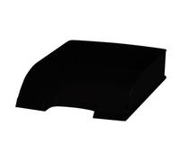 Leitz Letter Tray Robust Polystyrene High Sided with Extra Label Space Black Ref 52270095+Free Finchley Refell Pen