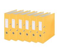 Leitz Lever Arch File 180 Cosy A4 80mm Warm Yellow (Pack 6) - 10610019