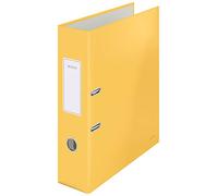 Leitz Lever Arch File, 600 Sheet Capacity, 80 mm Spine, Cosy Range, A4, Warm Yellow, 10610019