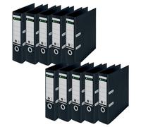 Leitz Lever Arch File, A4, 80mm, Black, Pack Of 10