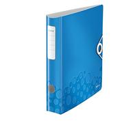 Leitz Lever Arch File, A4, Assorted, Curved spine 50mm width, Elastic fastening, Light polyfoam, Pack 10, WOW Range, 11070099