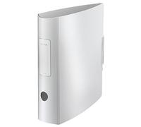 Leitz Lever Arch File, Arctic white, A4, Curved spine 8.2 cm width, Elastic fastening, Light polyfoam, Style Range, 11080004