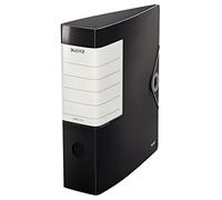 Leitz Lever Arch File, Black, A4, 82mm Width, Elastic Fastening, Light polyfoam, 11120095