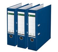 Leitz Lever Arch File, Blue, A4, 80 mm spine, Pack 3, Plastic, 310335135