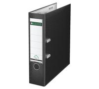 Leitz Lever Arch File, Cardboard, 8 cm Spine, 10105095 - A4, Black Wide black Pa