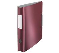 Leitz Lever Arch File, Garnet red, A4, Curved spine 65 mm width, Elastic fastening, Light polyfoam, Style Range, 11090028
