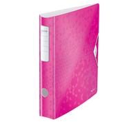 Leitz Lever Arch File, Metallic pink, A4, Curved spine 50mm width, Elastic faste