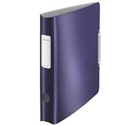 Leitz Lever Arch File, Titan blue, A4, Curved spine 65 mm width, Elastic fastening, Light polyfoam, Style Range, 11090069