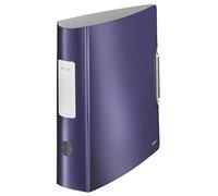 Leitz Lever Arch File, Titan blue, A4, Curved spine 8.2 cm width, Elastic fastening, Light polyfoam, Style Range, 11080069