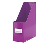 Leitz WOW Click & Store Magazine File with Label Holder and Thumbhole Purple