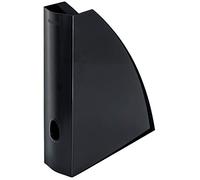 Leitz Magazine File with Thumbhole, A4, 100% Recyclable, Blue Angel Certified, Recycle Range, Black, 53260095