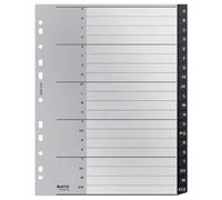 Leitz Index Folder Divider, 1-31 Numerical Tabs, A4, Extra Wide, 90% Recycled Plastic, Eco Friendly, Premium Quality, Recycle Range, 12180095, Black
