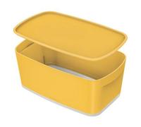 Leitz Mybox Cosy Warm Yellow Small Storage Box With Lid 5 Litre