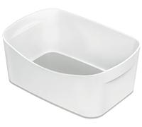Leitz MyBox Storage Tray, Matt Finish, Waterproof Storage Box, BPA Free and Food Safe, White/Grey, 52571001