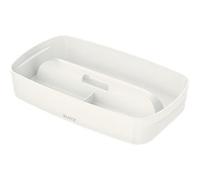 Leitz MyBox WOW Small Organiser Tray with handle White Plastic 30.7 x 18.1 x 5.6 cm