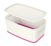 Leitz 5 Litre Storage Box with Lid, waterproof ABS, Pink Metallic