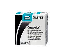 Leitz Orgacolor 66131000 Letter Signal Card "D" Pack of 250 Blue