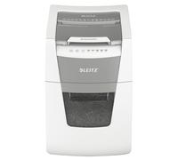 Leitz IQ Autofeed Small Office Cross Cut Paper Shredder P4, Automatic, 100 sheet, 34 Litre Bin Capacity, White, 80110000