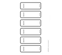 Leitz PC Printable Self Adhesive Spine Labels for Leitz Wow, Leitz Active Wow, Style, Urban Chic and Active Solid 50 mm Lever Arch Files, Narrow and Short, 36 x 111 mm, Paper, 16930085 - Light Grey, Pack of 60