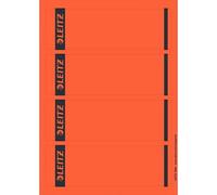 Leitz Printable Spine Labels Short Wide for Leverarch Office Stationery Red