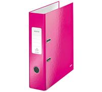 Leitz Pink Lever Arch File Laminated WOW 180° A4 80mm