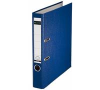 Leitz Plastic Lever Arch File, 90 Percent Recycled Card, 30 Percent Pre-consumer Recycled Plastic, With Thumbhole and Rado Rings, 50mm Spine 350 Sheet Capacity, Blue, 10151035
