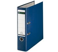 Leitz Plastic Lever Arch File, 90 Percent Recycled Card, 30 Percent Pre-consumer Recycled Plastic, With Thumbhole and Rado Rings, 80mm Spine 600 Sheet Capacity, Blue, 10101035
