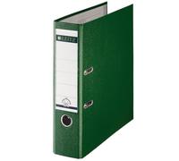 Leitz Plastic Lever Arch File, 90 Percent Recycled Card, 30 Percent Pre-consumer Recycled Plastic, With Thumbhole and Rado Rings, 80mm Spine 600 Sheet Capacity, Green, 10101055