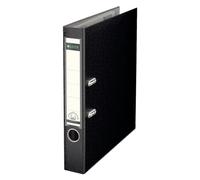 Leitz Plastic Lever Arch File, 90 Percent Recycled Card, 30 Percent Pre-consumer Recycled Plastic, With Thumbhole and Rado Rings, 50mm Spine 350 Sheet Capacity, Black, 10151095