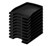 Leitz Plus Letter Tray Slim 35 mm - Pack of 10 Height 37 mm black