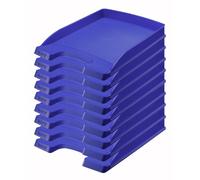 Leitz Plus Letter Tray Slim 35 mm - Pack of 10 Height 37 mm Dark Blue