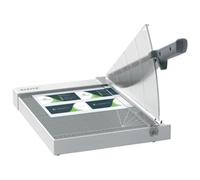 Leitz Precision Home Office Paper Cutter A4, Guillotine, Cuts Up To 10 Sheets, 305mm Cut Length, Precision Steel Blade, Laminated Wooden Base, Alignment Guide With Edge Glow & Blade Guard, 90190000